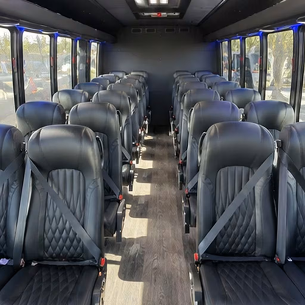 28 passenger minibus inside