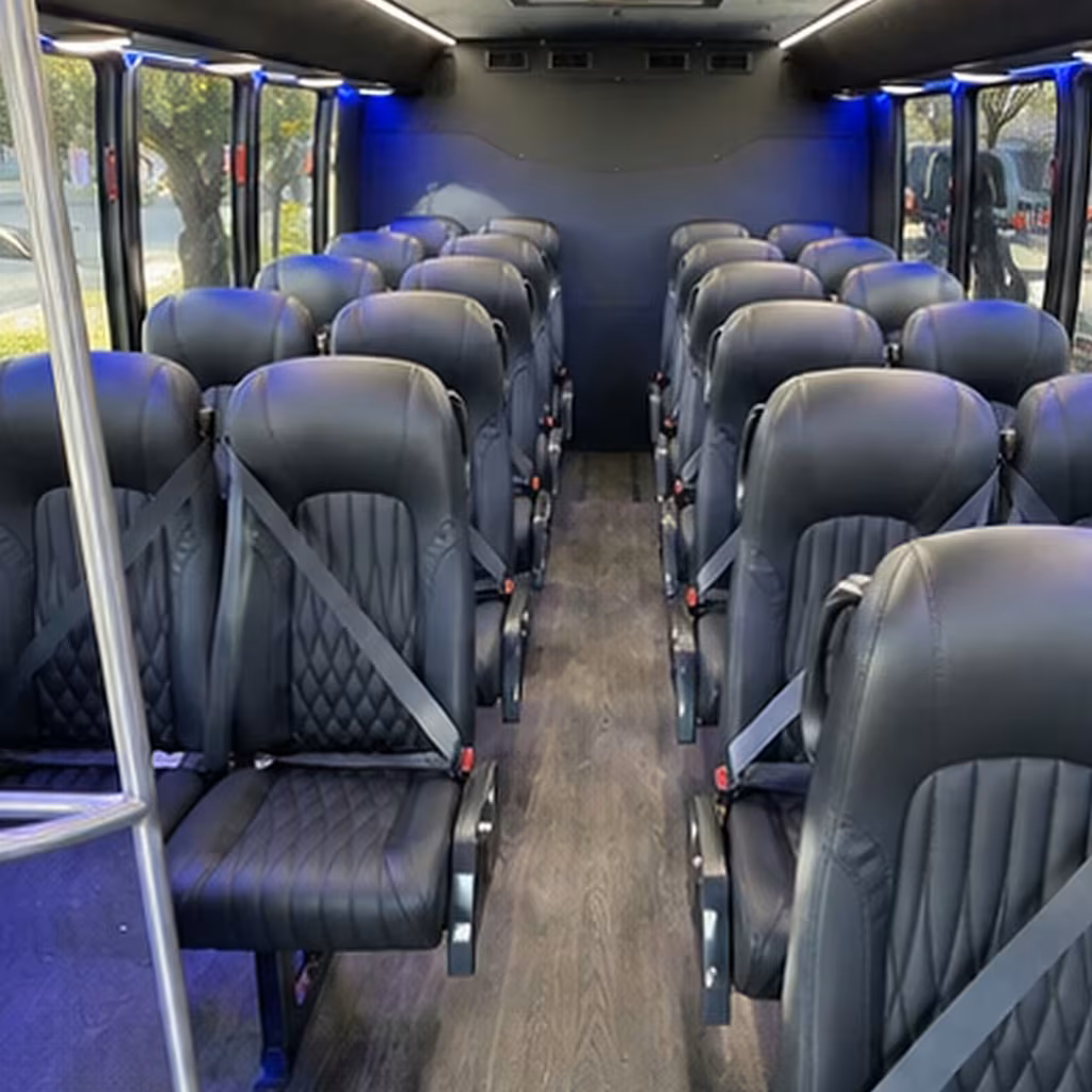 28 passenger minibus interior